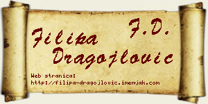 Filipa Dragojlović vizit kartica